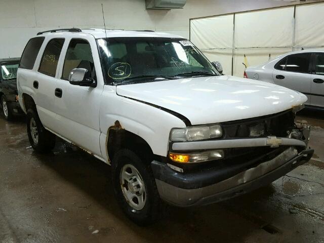 1GNEK13V22J253483 - 2002 CHEVROLET TAHOE K150 WHITE photo 1