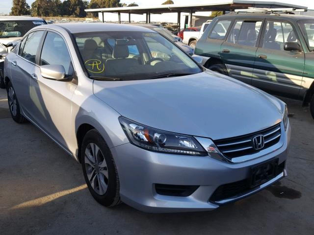 1HGCR2F34FA118489 - 2015 HONDA ACCORD LX SILVER photo 1