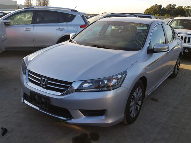 1HGCR2F34FA118489 - 2015 HONDA ACCORD LX SILVER photo 2