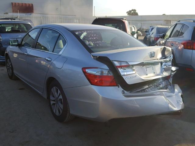 1HGCR2F34FA118489 - 2015 HONDA ACCORD LX SILVER photo 3