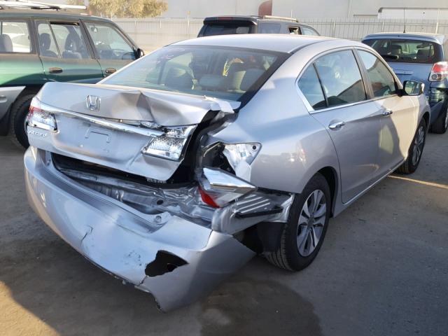 1HGCR2F34FA118489 - 2015 HONDA ACCORD LX SILVER photo 4