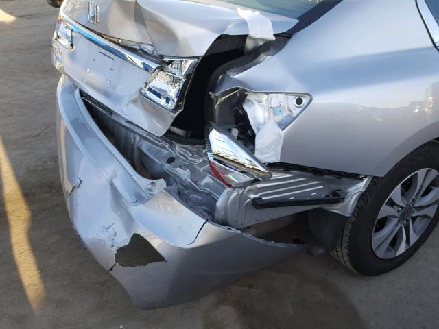 1HGCR2F34FA118489 - 2015 HONDA ACCORD LX SILVER photo 9