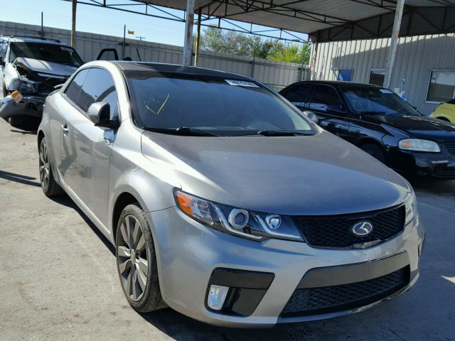 KNAFW6A30C5584070 - 2012 KIA FORTE SX GRAY photo 1