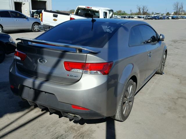 KNAFW6A30C5584070 - 2012 KIA FORTE SX GRAY photo 4