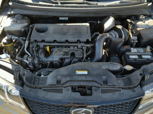 KNAFW6A30C5584070 - 2012 KIA FORTE SX GRAY photo 7