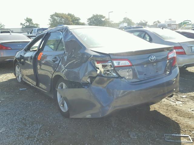 4T1BF1FK6DU252710 - 2013 TOYOTA CAMRY L GRAY photo 3