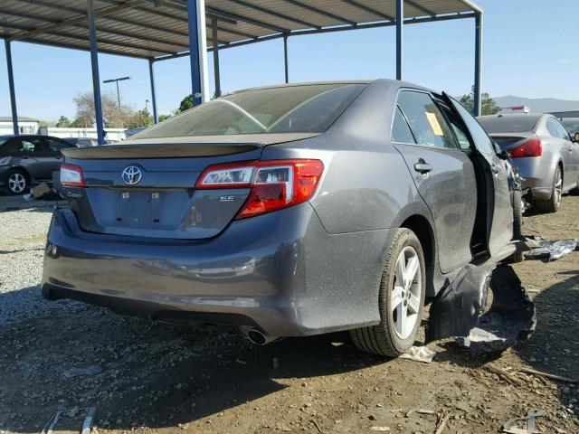 4T1BF1FK6DU252710 - 2013 TOYOTA CAMRY L GRAY photo 4