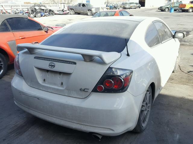 JTKDE3B74A0319443 - 2010 TOYOTA SCION TC WHITE photo 4