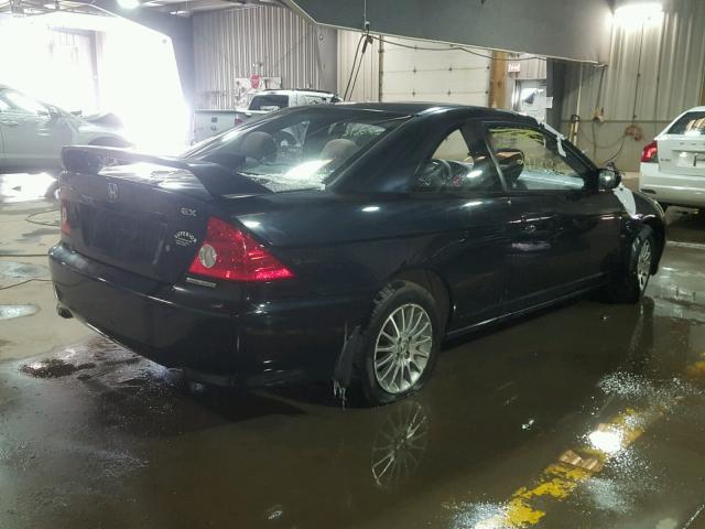 1HGEM22975L077960 - 2005 HONDA CIVIC EX შავი ფოტო 4