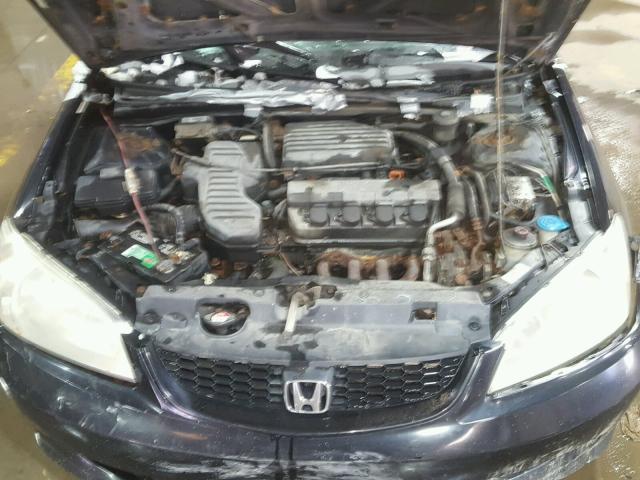 1HGEM22975L077960 - 2005 HONDA CIVIC EX შავი ფოტო 7