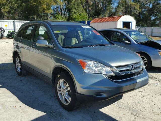 5J6RE3H7XAL023954 - 2010 HONDA CR-V EXL BLUE photo 1