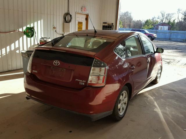 JTDKB20U957041601 - 2005 TOYOTA PRIUS MAROON photo 4