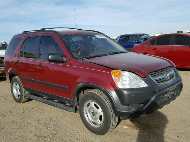 JHLRD68434C023009 - 2004 HONDA CR-V LX RED photo 1