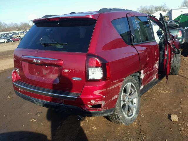 1C4NJDEB5HD109031 - 2017 JEEP COMPASS LA RED photo 4