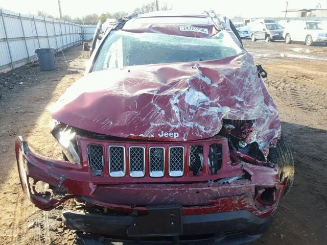 1C4NJDEB5HD109031 - 2017 JEEP COMPASS LA RED photo 9