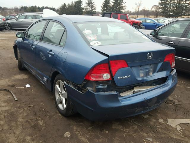 1HGFA16807L084700 - 2007 HONDA CIVIC EX ლურჯი ფოტო 3