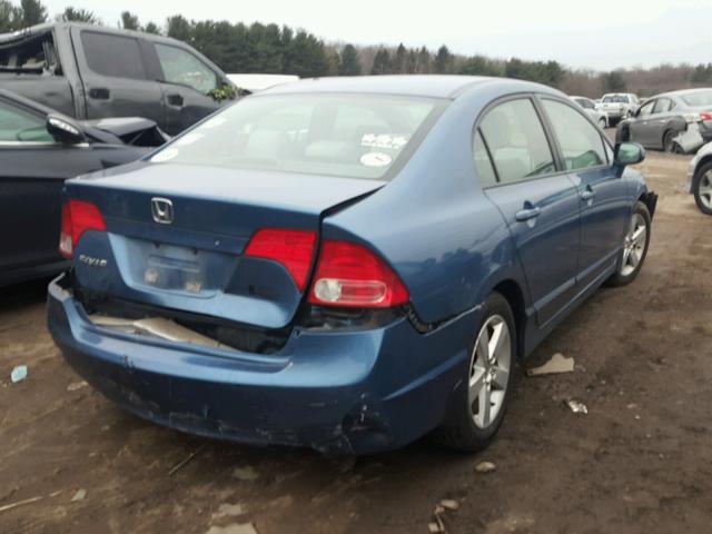 1HGFA16807L084700 - 2007 HONDA CIVIC EX BLUE photo 4