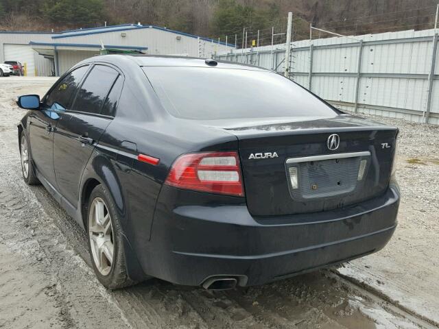 19UUA66298A010480 - 2008 ACURA TL BLACK photo 3