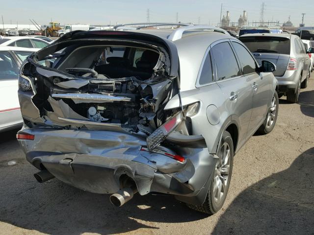 JNRBS08W56X402043 - 2006 INFINITI FX45 SILVER photo 4