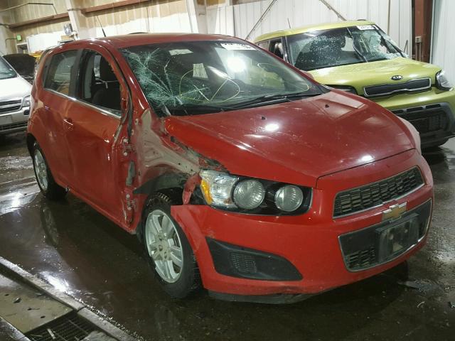 1G1JD6SB5C4209069 - 2012 CHEVROLET SONIC LT RED photo 1