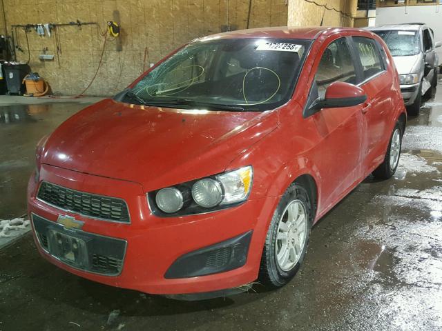 1G1JD6SB5C4209069 - 2012 CHEVROLET SONIC LT RED photo 2