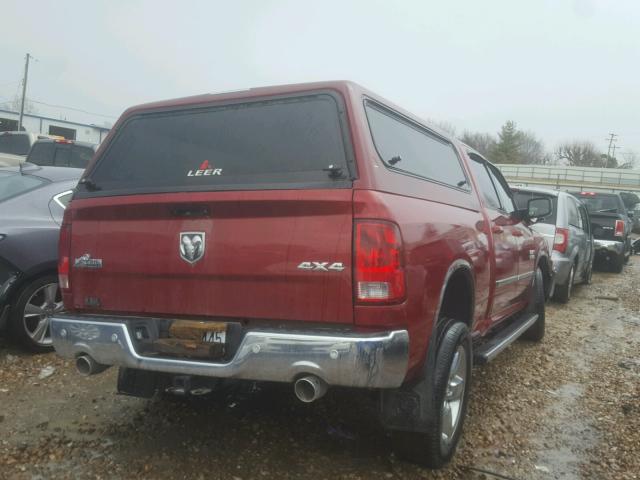 1C6RR7TM9ES319081 - 2014 RAM 1500 SLT MAROON photo 4