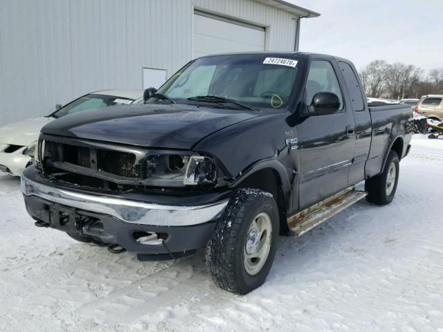 1FTRX18W01NA04684 - 2001 FORD F150 BLACK photo 2