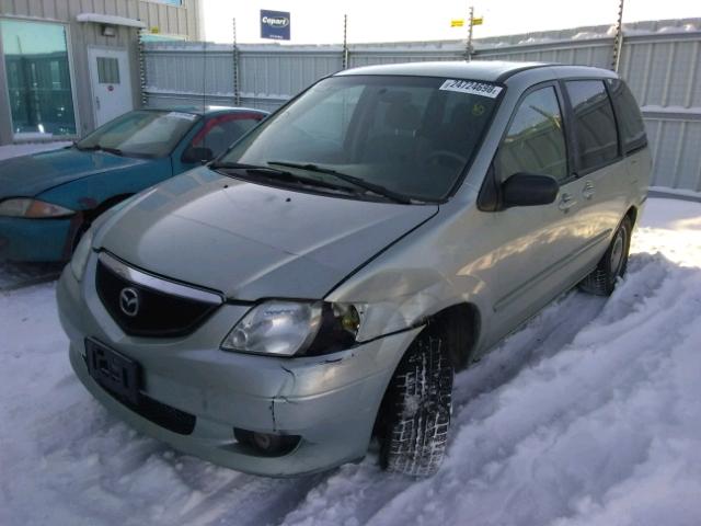 JM3LW28J230361620 - 2003 MAZDA MPV WAGON GREEN photo 2