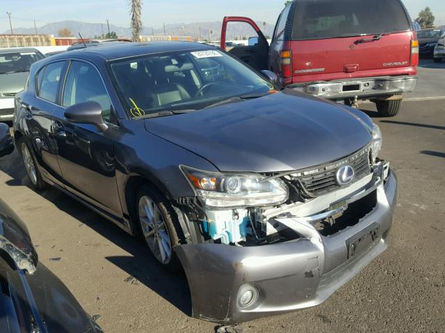 JTHKD5BH9D2139484 - 2013 LEXUS CT 200 GRAY photo 1