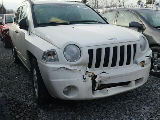 1J8FT47W08D522305 - 2008 JEEP COMPASS SP WHITE photo 1
