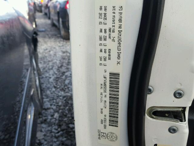 1J8FT47W08D522305 - 2008 JEEP COMPASS SP WHITE photo 10