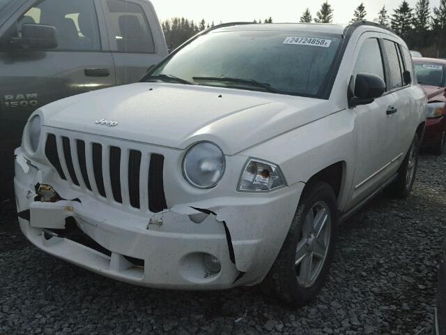 1J8FT47W08D522305 - 2008 JEEP COMPASS SP WHITE photo 2