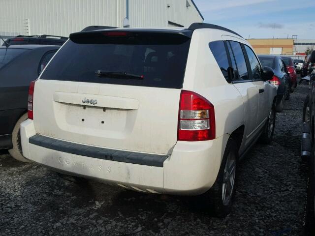 1J8FT47W08D522305 - 2008 JEEP COMPASS SP WHITE photo 4