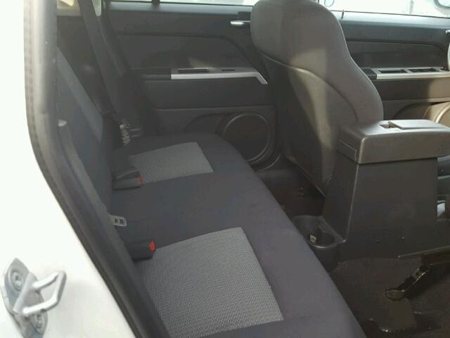 1J8FT47W08D522305 - 2008 JEEP COMPASS SP WHITE photo 6