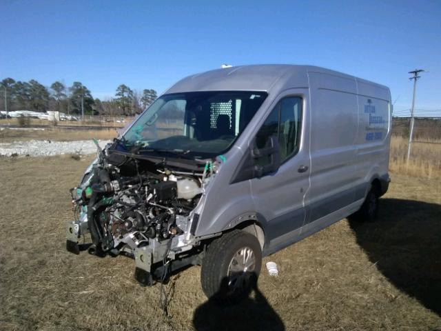 1FTSW2CG2FKA14989 - 2015 FORD TRANSIT T- SILVER photo 2