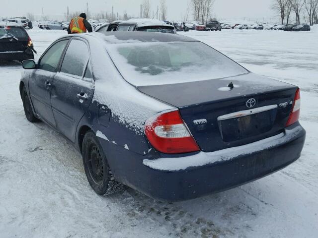 JTDBE32K830238810 - 2003 TOYOTA CAMRY LE BLUE photo 3