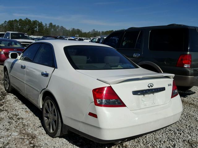 JNKAY41E04M401463 - 2004 INFINITI M45 WHITE photo 3