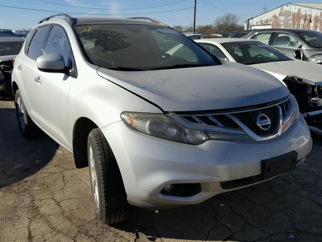 JN8AZ1MU9CW101783 - 2012 NISSAN MURANO S SILVER photo 1