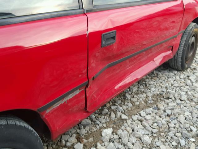 1B3AP24D6RN216896 - 1994 DODGE SHADOW RED photo 9