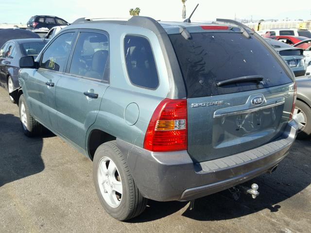 KNDJF724887520106 - 2008 KIA SPORTAGE L GREEN photo 3