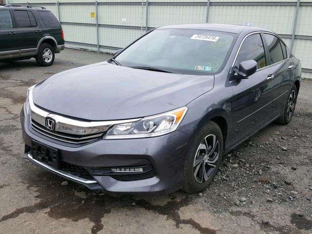 1HGCR2F72HA205300 - 2017 HONDA ACCORD EX GRAY photo 2