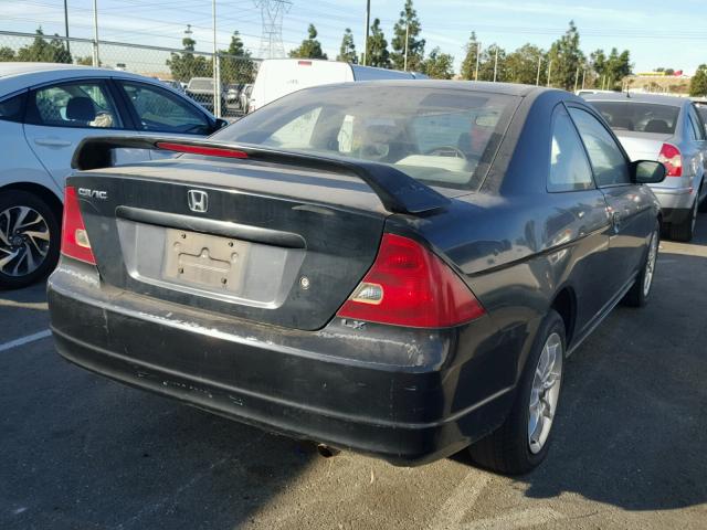 1HGEM22531L046325 - 2001 HONDA CIVIC LX BLACK photo 4