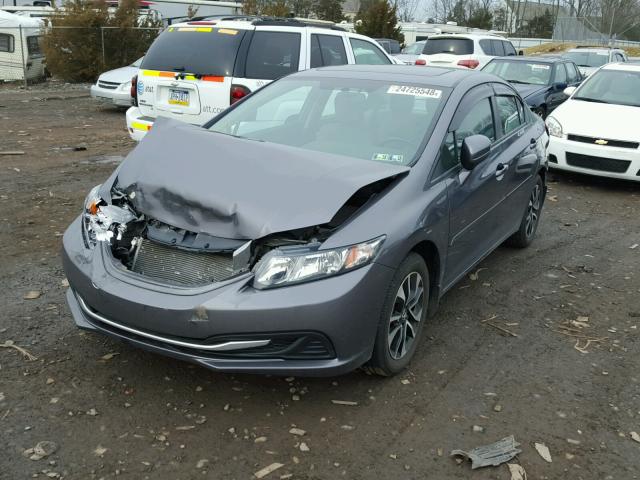 19XFB2F84EE236906 - 2014 HONDA CIVIC EX GRAY photo 2