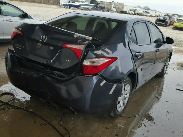 5YFBURHE4GP566924 - 2016 TOYOTA COROLLA L GRAY photo 4