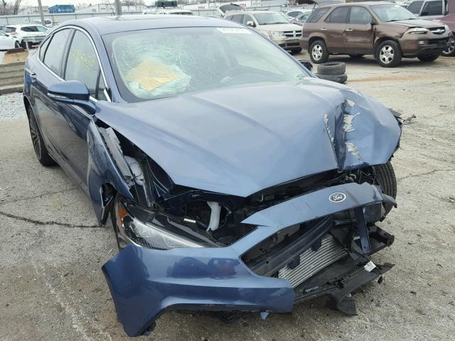 3FA6P0D9XJR155872 - 2018 FORD FUSION TIT BLUE photo 1