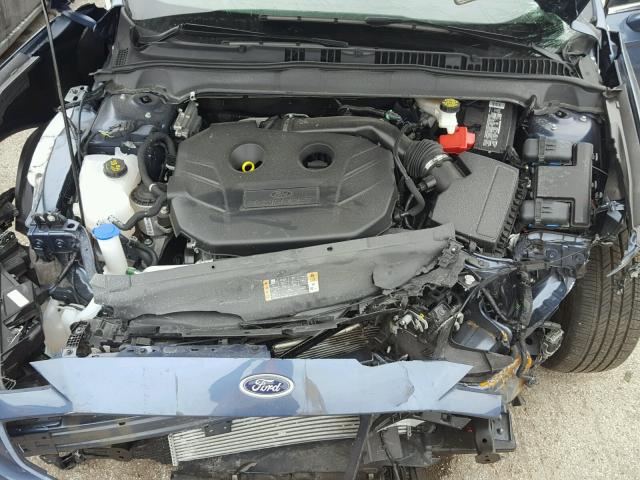 3FA6P0D9XJR155872 - 2018 FORD FUSION TIT BLUE photo 7