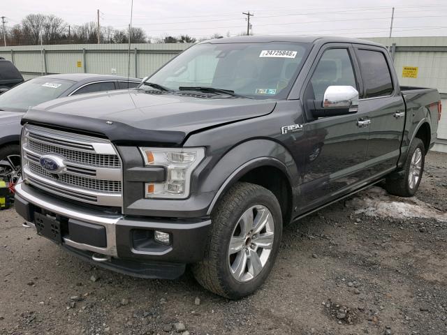 1FTEW1EG1FFA05598 - 2015 FORD F150 SUPER CHARCOAL photo 2