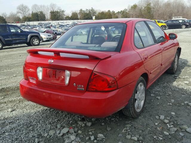 3N1CB51D96L451870 - 2006 NISSAN SENTRA 1.8 RED photo 4