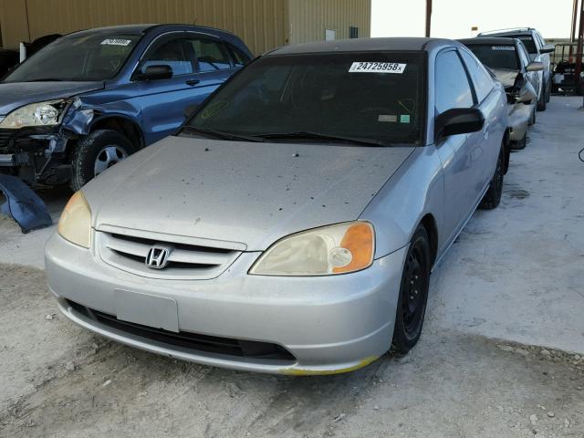 1HGEM21533L033305 - 2003 HONDA CIVIC LX SILVER photo 2