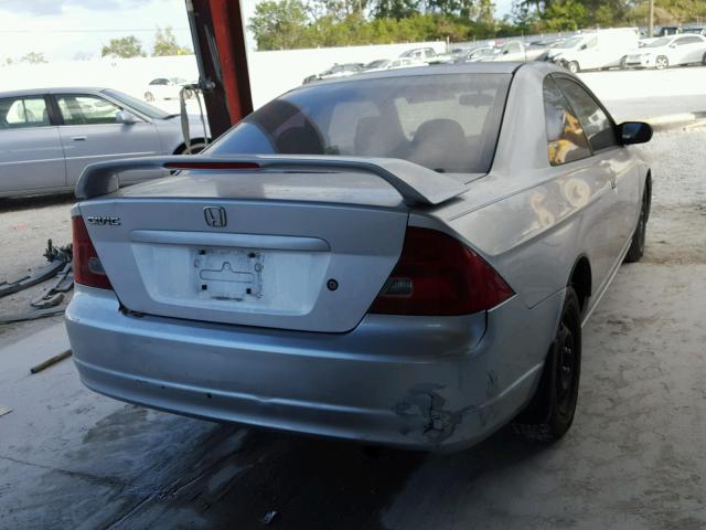 1HGEM21533L033305 - 2003 HONDA CIVIC LX SILVER photo 4